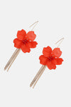 Flower Shape Acrylic Dangle Earrings Earrings - Tophatter Daily Deals