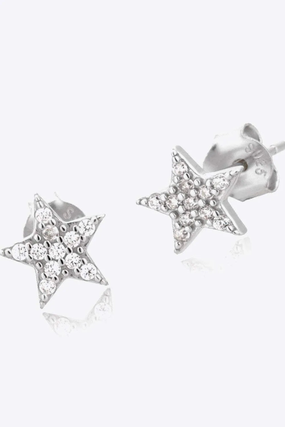 Zircon Decor Star Stud Earrings Earrings - Tophatter Daily Deals