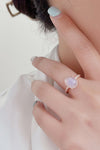 Natural Moonstone and Zircon Three-Piece Ring Set Moonstone - Tophatter Daily Deals