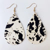 Genuine Cowhide Leather Dangle Earrings Style E One Size Earrings - Tophatter Daily Deals