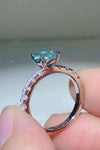 Future Style 1 Carat Moissanite Side Stone Ring Moissanite - Tophatter Daily Deals