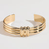 Gold-Plated Alloy Cuff Bracelet Bracelets - Tophatter Daily Deals