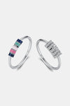 925 Sterling Silver Five Hoops Ring Rings - Tophatter Daily Deals