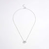 925 Sterling Silver Inlaid Zircon Heart Necklace Necklaces - Tophatter Daily Deals