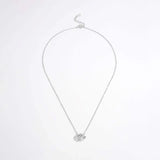 925 Sterling Silver Inlaid Zircon Heart Necklace Necklaces - Tophatter Daily Deals