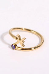 Constellation Stainless Steel Bypass Ring Pisces One Size Rings - Tophatter Daily Deals
