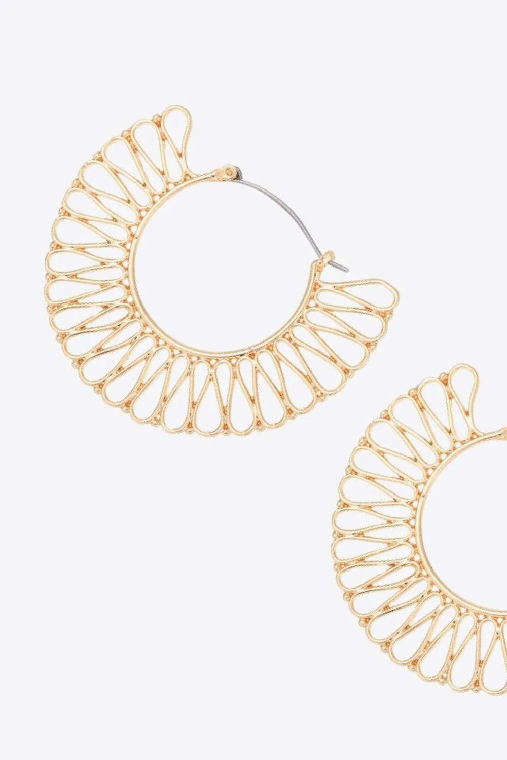5-Pair Wholesale 18K Gold-Plated Cutout Earrings Earrings - Tophatter Daily Deals