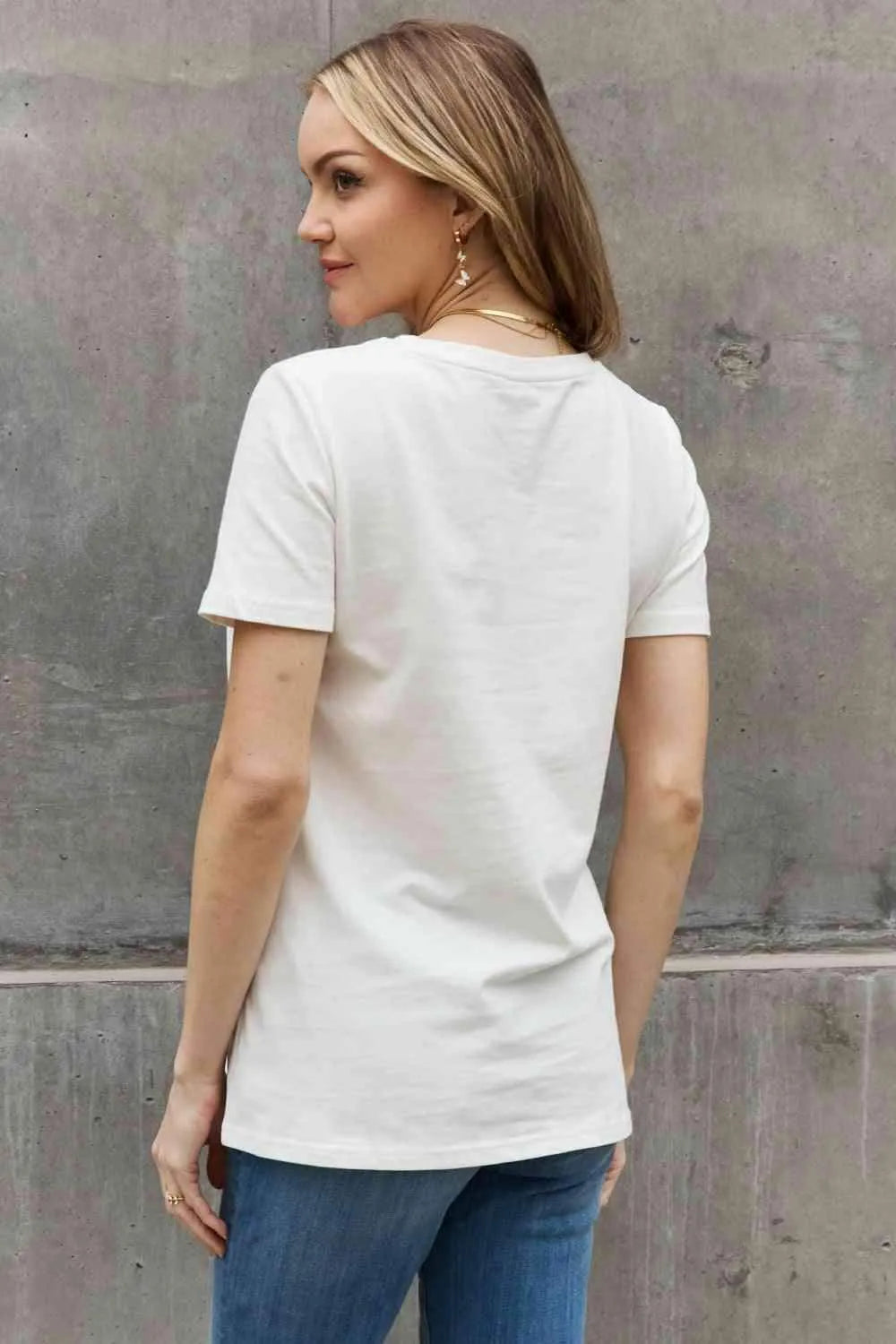 Simply Love Full Size BUT FIRST COFFEE Graphic Cotton Tee Women's T-Shirts - Tophatter Daily Deals