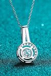 Build You Up Moissanite Round Pendant Chain Necklace Moissanite - Tophatter Daily Deals