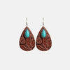 Artificial Turquoise Teardrop Earrings Chestnut One Size Earrings - Tophatter Daily Deals