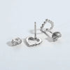 925 Sterling Silver Heart Earrings Earrings - Tophatter Daily Deals