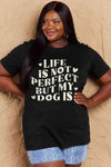 Simply Love Full Size Dog Slogan Graphic Cotton T-Shirt Women's T-Shirts - Tophatter Daily Deals