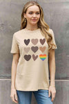 Simply Love Simply Love Full Size Heart Graphic Cotton Tee Women's T-Shirts - Tophatter Daily Deals