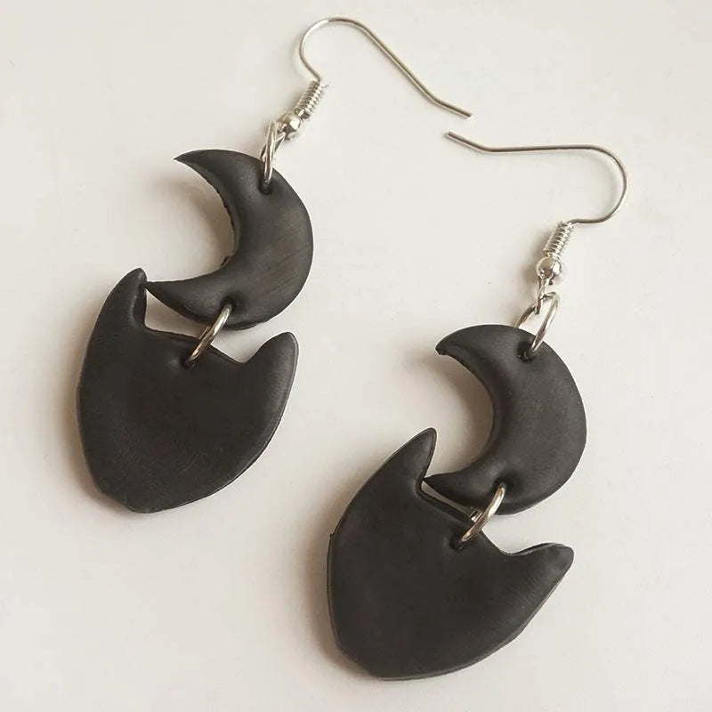 Halloween Theme Dangle Earrings Style C One Size Earrings - Tophatter Daily Deals