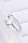 Teardrop Natural Moonstone Ring Moonstone - Tophatter Daily Deals