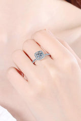 Square Moissanite Ring Moissanite - Tophatter Daily Deals
