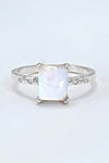 Square Moonstone Ring - Tophatter Deals