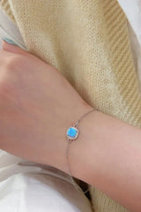 Opal Platinum-Plated Bracelet Opal - Tophatter Daily Deals