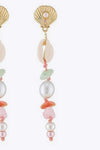 Synthetic Pearl Shell Drop Earrings Earrings - Tophatter Daily Deals