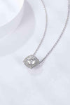 1 Carat Moissanite Flower Shape Pendant Chain Necklace Moissanite - Tophatter Daily Deals