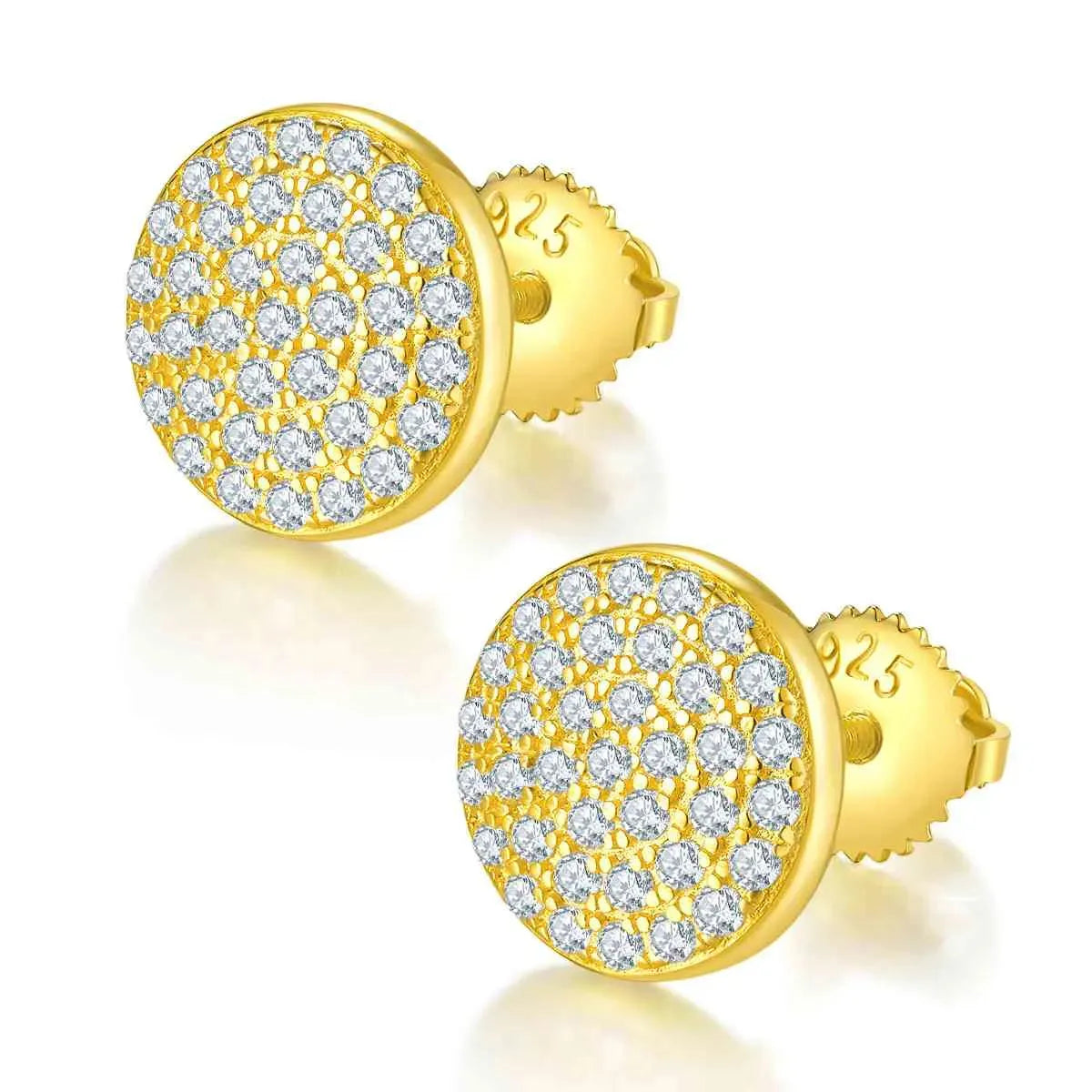 Moissanite 925 Sterling Silver Earrings Moissanite - Tophatter Daily Deals