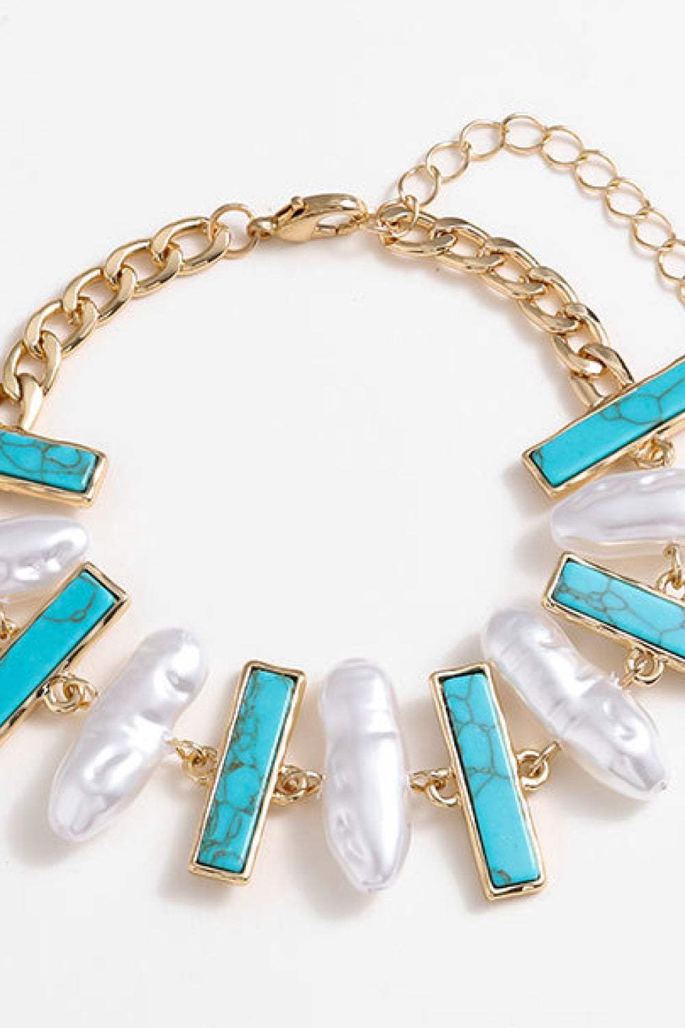 Turquoise Alloy Bracelet Bracelets - Tophatter Daily Deals