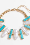 Turquoise Alloy Bracelet Bracelets - Tophatter Daily Deals