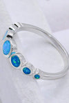 925 Sterling Silver Multi-Opal Ring Opal - Tophatter Daily Deals