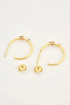 Zircon 925 Sterling Silver C-Hoop Earrings Earrings - Tophatter Daily Deals