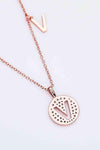 Moissanite U to Z Pendant Necklace Moissanite - Tophatter Daily Deals