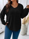 Plus Size Drawstring Dropped Shoulder Hooded T-Shirt Women's T-Shirts - Tophatter Daily Deals