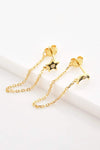 Zircon Star and Moon Mismatched Earrings Earrings - Tophatter Daily Deals