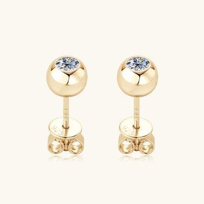 Moissanite 925 Sterling Silver Stud Earrings Moissanite - Tophatter Daily Deals