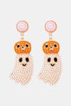 Halloween Ghost Shape Dangle Earrings White One Size Earrings - Tophatter Daily Deals