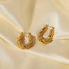 Twisted Hoop Earrings Earrings - Tophatter Daily Deals