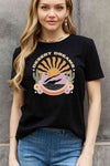 Simply Love Full Size DESERT DREAMS Graphic Cotton Tee Black Women's T-Shirts - Tophatter Daily Deals