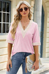 V-Neck Half Sleeve T-Shirt Women's T-Shirts - Tophatter Daily Deals