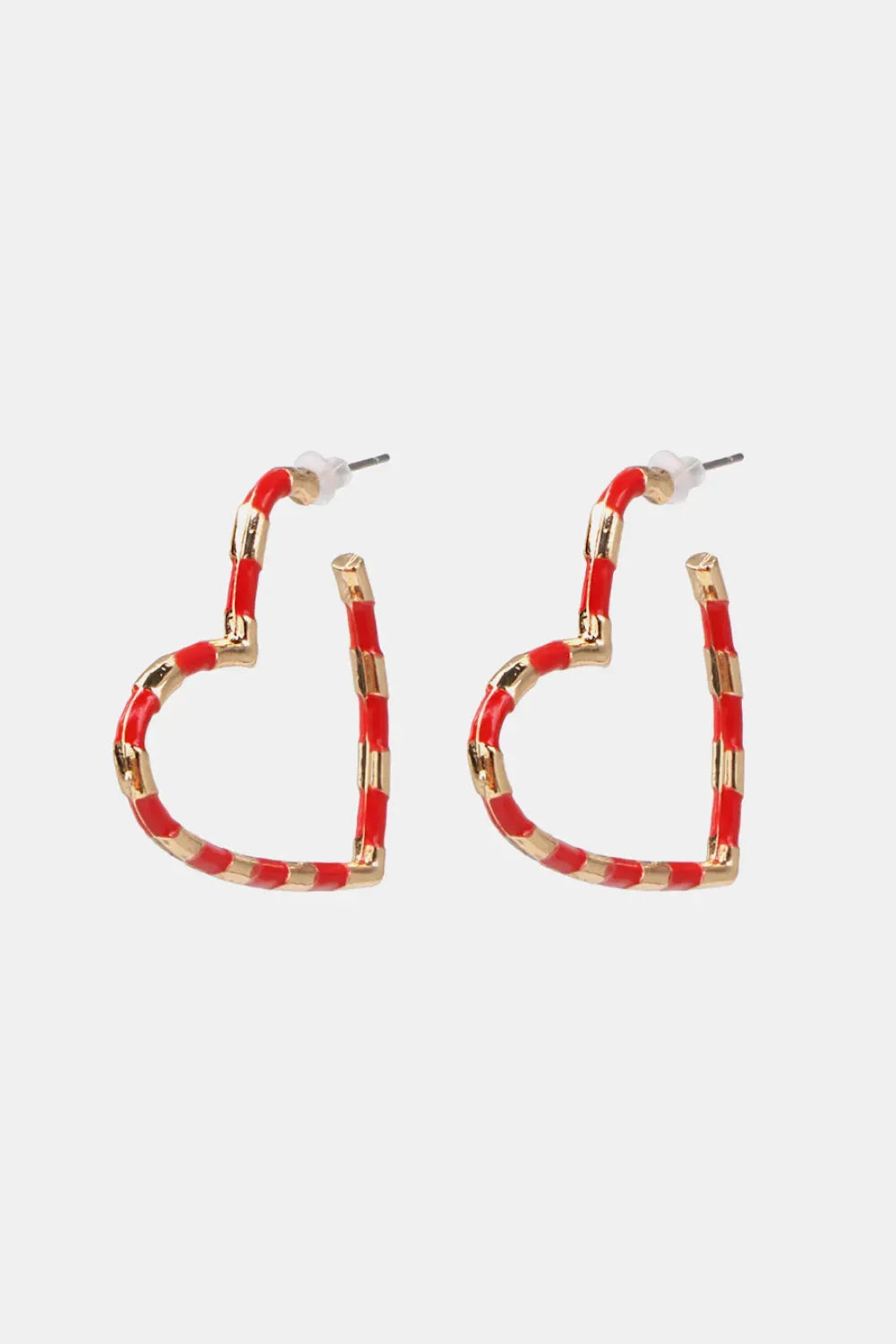Heart Shape Dangle Earrings Red One Size Earrings - Tophatter Daily Deals