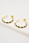 Zircon 925 Sterling Silver C-Hoop Earrings Earrings - Tophatter Daily Deals