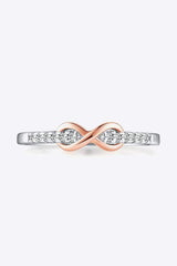 Contrast Zircon 925 Sterling Silver Ring Silver Rings - Tophatter Daily Deals