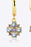 Inlaid Zircon 925 Sterling Silver Drop Earrings Earrings - Tophatter Daily Deals