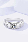 1 Carat Moissanite 925 Sterling Silver Ring Moissanite - Tophatter Daily Deals