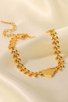 Leaf Chain Heart Bracelet Bracelets - Tophatter Daily Deals