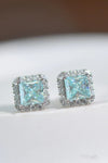 2 Carat Moissanite Square Earrings Moissanite - Tophatter Daily Deals