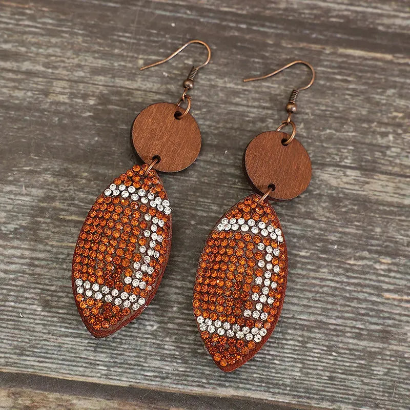 Rhinestone Dangle Earrings Earrings - Tophatter Daily Deals