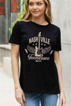 Simply Love Simply Love Full Size NASHVILLE TENNESSEE MUSIC CITY Graphic Cotton Tee Women's T-Shirts - Tophatter Daily Deals