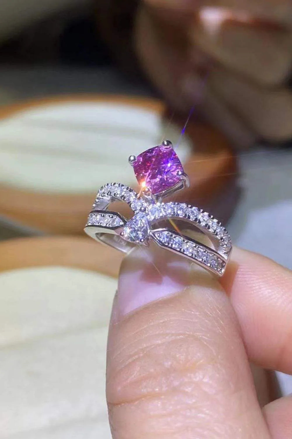 At Your Best 1 Carat Moissanite Ring Moissanite - Tophatter Daily Deals