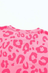 Leopard Round Neck Tee Women's T-Shirts - Tophatter Daily Deals