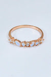 Moonstone and Zircon Decor Ring Moonstone - Tophatter Daily Deals