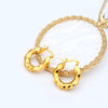 Gold-Plated Huggie Earrings Earrings - Tophatter Daily Deals